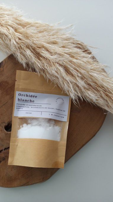 Poudre d'aspirateur Orchidée blanche